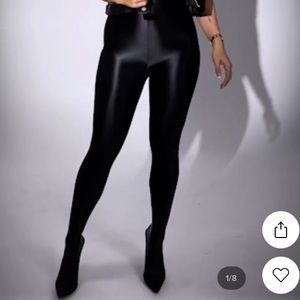 Fashion Nova Silk Pants Boots. Size 10 fits small like 9-1/2 Very Comfortable